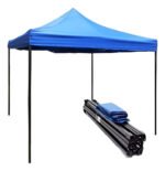Gazebo Toldo Martillado Azul 3x3mt Metal Plegable Camping Ff