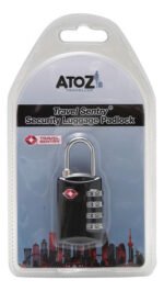 Candado Valija Tsa Lock Viajes Atoz 4 Digitos Segurida Color Negro - Imagen 4