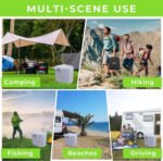 Water Portátil Plegable Camping Auto Pesca Con Bolso Inodoro - Imagen 5