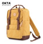 Mochila Okta Gema Amarillo Y Marrón - Mostaza Y Marròn - Imagen 2