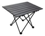 Mesa Para Camping Patio Jardin Picnic Aluminio Exterior Negro