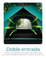 Carpa Autoarmable Raganet Casa De Campaña Para Camping Cc1 Verde - Imagen 5