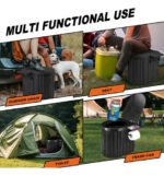 Water Portátil Plegable Camping Auto Pesca Con Bolso Inodoro - Imagen 3