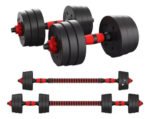 Set Mancuernas Ajustable Regulables 30 Kg Juego Kit 3 En 1 Negro