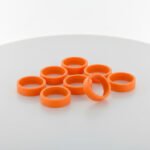 Pack X8 Protectores De Ruedas Cubre Rueda Valija Naranja