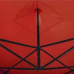 Brosco 3x3 Gazebo Plegable Color Rojo Filtro Uv Rojo - Imagen 4