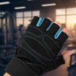Guantes Para Gimnasio Entrenamiento Gym Musculación Muñequer Negro Lisa L - Imagen 12
