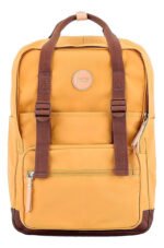Mochila Okta Gema Amarillo Y Marrón - Mostaza Y Marròn