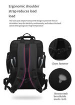 Mochila De Viaje Grande Equipaje De Mano Usb Expansible 40l - Imagen 5