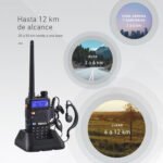Handy Baofeng Walkie Talkie Uv5r 8w Radio Bi-banda + Extras Color Negro Bandas De Frecuencia Uhf-vhf - Imagen 5