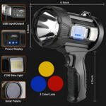 Reflector Busca Huella Pistola Led Recargable + Lentes Color Color De La Luz Blanca - Imagen 3