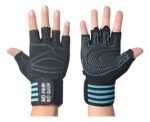Guantes Para Gimnasio Entrenamiento Gym Musculación Muñequer Negro Lisa L - Imagen 3