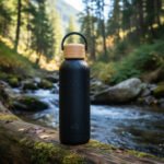 Botella De Agua Termica Tapa Bambu Acero Inox Termo 500 Ml - Imagen 2