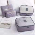 Organizador De Valija Set De Viaje Necessaire Estuche Gris