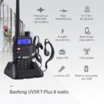 Handy Baofeng Walkie Talkie Uv5r 8w Radio Bi-banda + Extras Color Negro Bandas De Frecuencia Uhf-vhf - Imagen 6