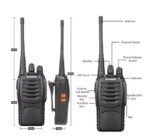 Walkie-talkie Baofeng Walk Talk Bf-777s De 2 Radios 220v - Imagen 4