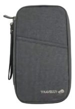 Billetera Porta Documentos, Organizado Viaje Pasaporte Color Diseño De La Tela Lisa