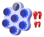 Maquina De Entrenar Musical Led Con Guantes Boxeo Bluetooth