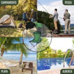 Silla Plegable Camping Playa Portavasos Con Techo 120 Kg - Imagen 7
