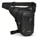 Morral Para Pierna Muslera Riñonera Moto Rigido Impermeable Negro