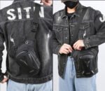 Morral Para Pierna Muslera Riñonera Moto Rigido Impermeable Negro - Imagen 7