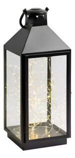 Farol Fanal Para Velas Jardín Patio Terraza Con Luz 50 Cm - Imagen 2