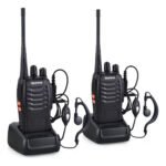 2 Radios Baofeng Bf-888s Walkie Talkie Bf 888s Y Bandas De Frecuencia Uhf Color Negro