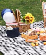 Canasto Picnic De Mimbre Para Compras Y Vacaciones - Imagen 5