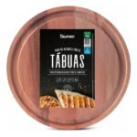 Tabla Cocina Redonda Grande Madera Maldivas, Pizza 34cm
