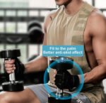 Guantes Para Gimnasio Entrenamiento Gym Musculación Muñequer Negro Lisa L - Imagen 9