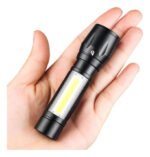 Mini Linterna Led Recargable Camping Ajustable Con Zoom Auto - Imagen 3
