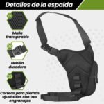 Morral Para Pierna Muslera Riñonera Moto Rigido Impermeable Negro - Imagen 11