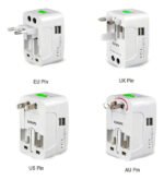 Adaptador De Enchufe Adaptador Universal Adaptador De Tomada Universal - Pack X 5 Unidades - Imagen 3