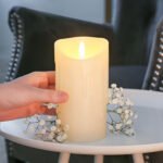 Vela Led Grande Pila 15 Cm Con Movimiento Decorativa - Imagen 3