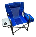 Silla Plegable 130 Kg Mesa Hielera Para Camping Aluminio - Imagen 4