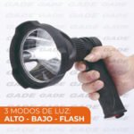 Reflector Linterna Led Busca Huella Recargable 800 Metros - Imagen 4