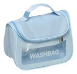 Neceser Impermeable Bolso Ideal Viaje Playa Gimnasio Baño Celeste - Imagen 2