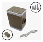 Colchón Inflable 2 Plazas Matrimonial Bomba Electrica Sin Co Beige - Imagen 6