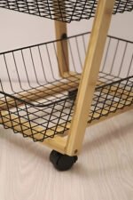 Carro Carrito Frutero Bambu Organizador 3 Niveles Con Ruedas - Imagen 3