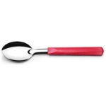 Juego De Cubiertos 20 Piezas Acero Inox Mango Rojo Maldivas - Imagen 3